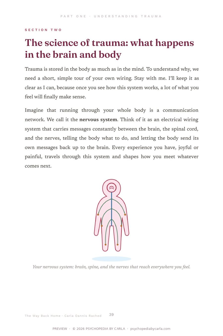 Page 39 of the workbook: The science of trauma