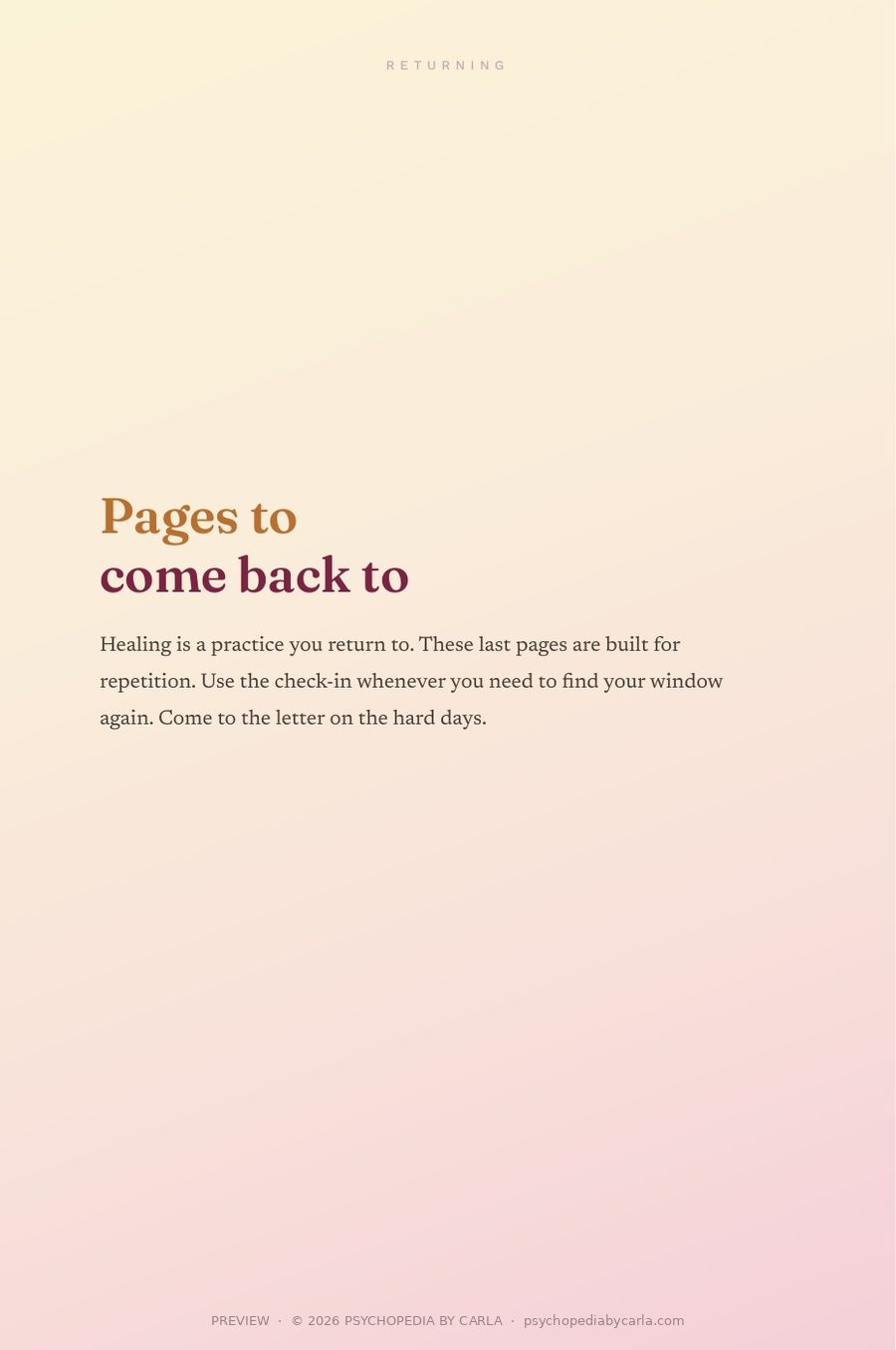 Page 209 of the workbook: Pages to come back to